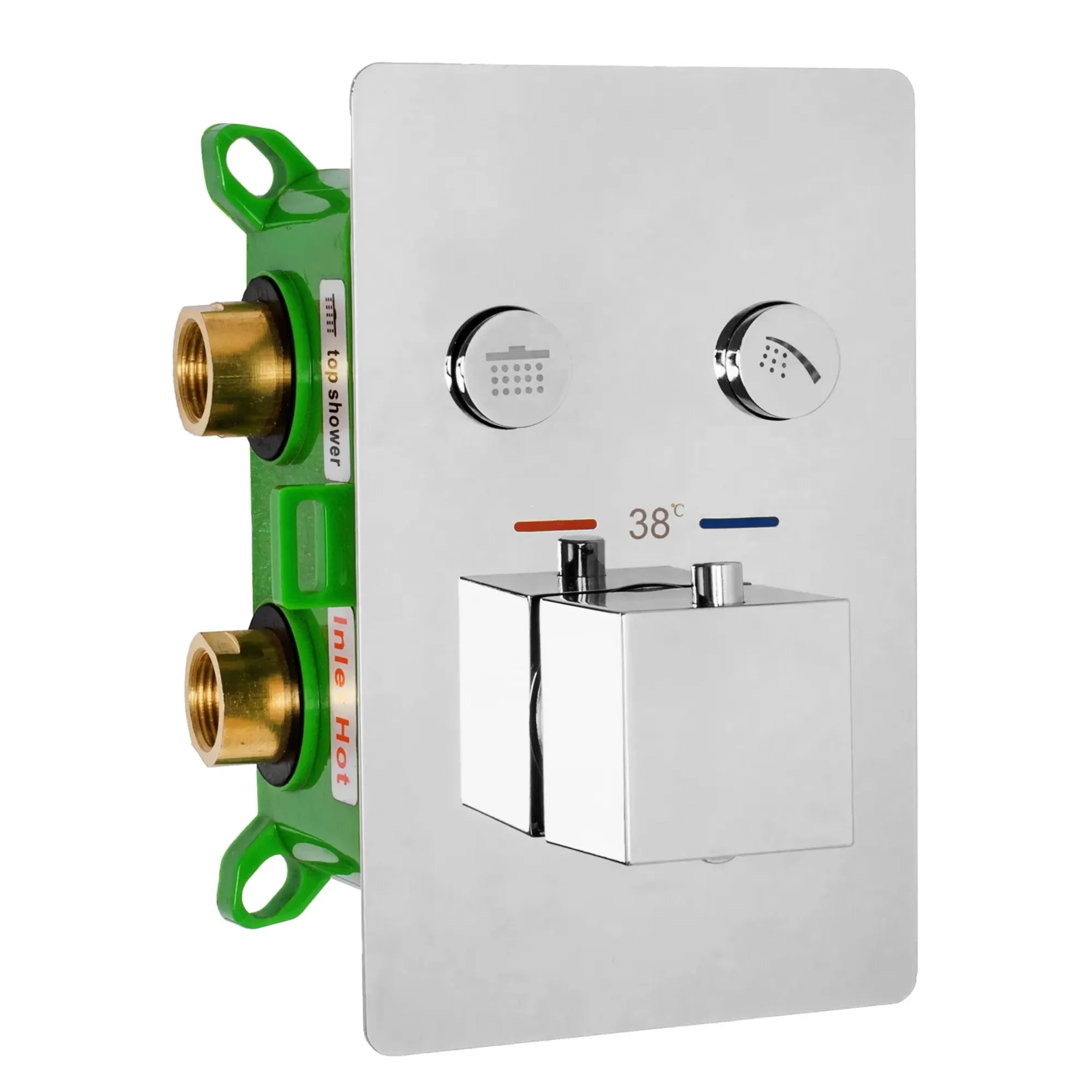Divas Chroom Inbouw Regendoucheset
