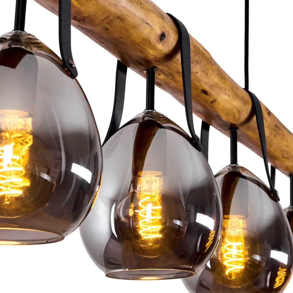 Madelon Hanglamp Zwart Met 4-lichtbronnen