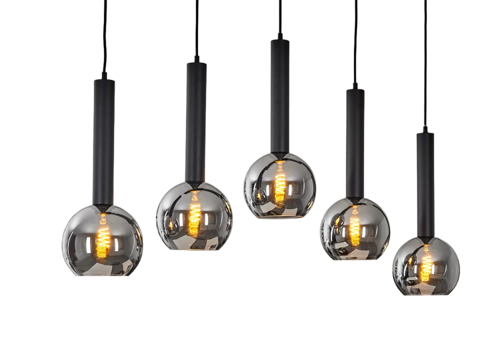 Mopa Moderne Glazen Hanglamp 5-lichtbronnen