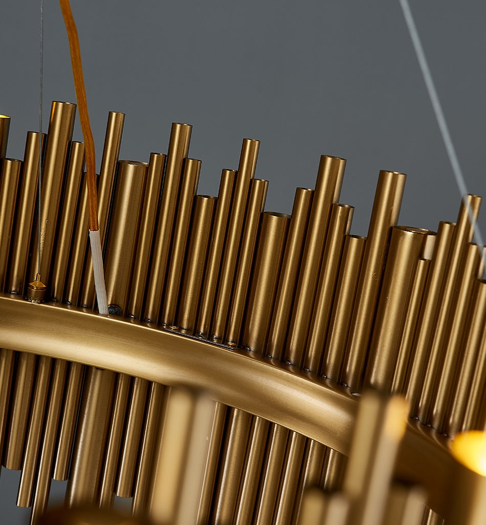 Ovalla Goud klassieke Kroonluchter L100 cm
