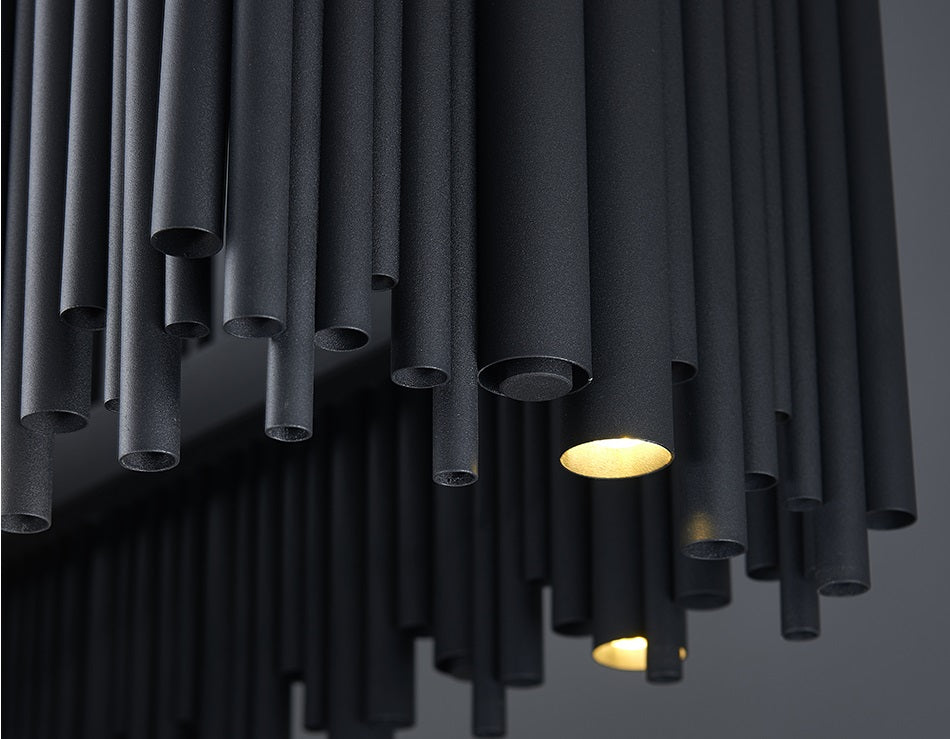 Ovalla Zwart Klassieke Kroonluchter L120 cm