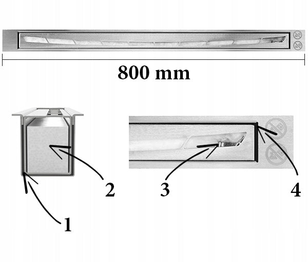Bio Ethanol Brander RVS 80 CM