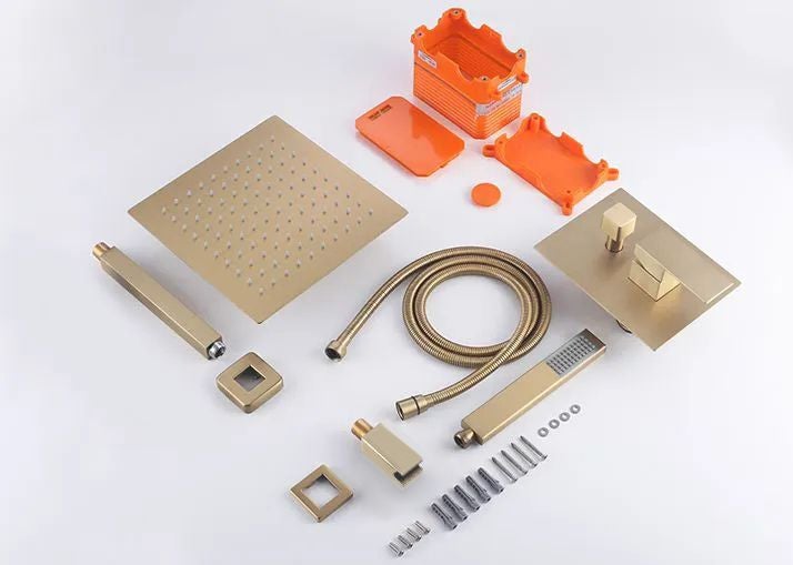 Fanix Inbouw Doucheset Goud ANTI-CALC