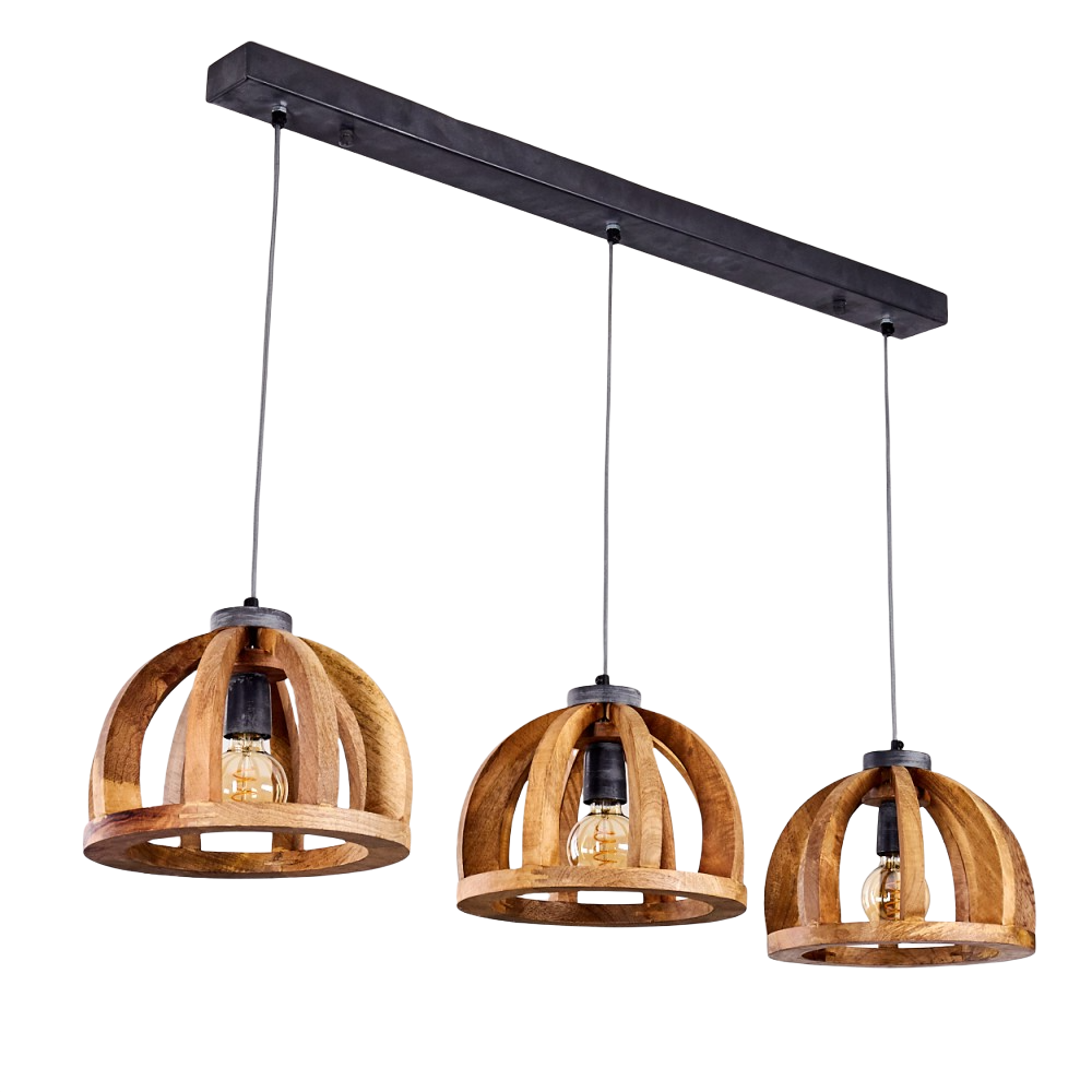 Buna Hanglamp Grijs, 3-lichts