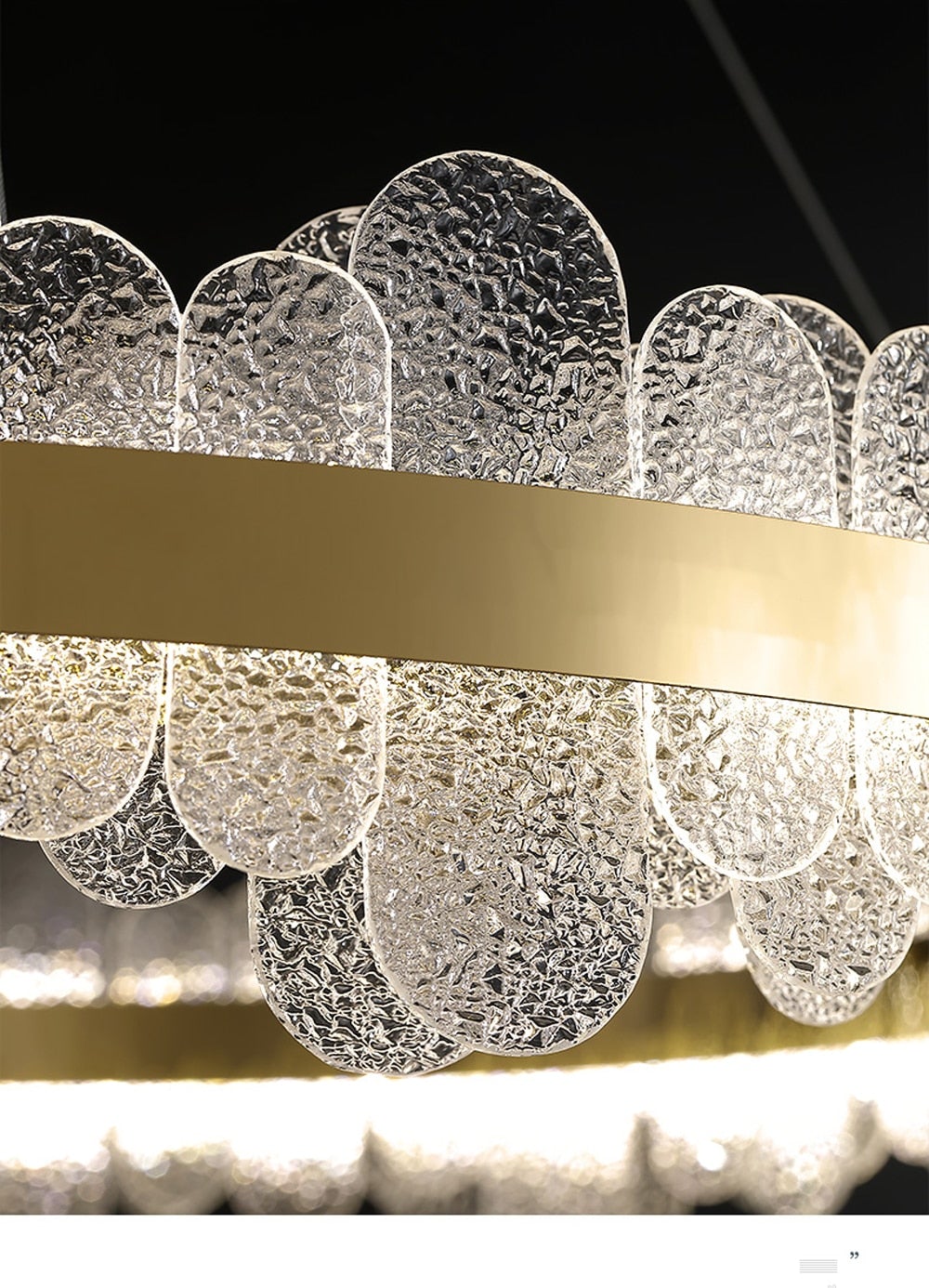 Darcey LED Glazen Kroonluchter 80 cm