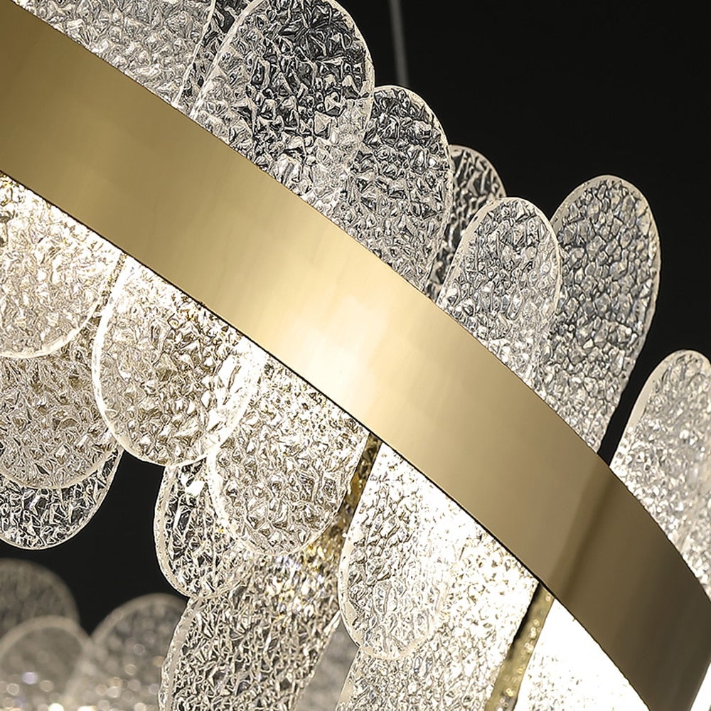 Darcey LED Glazen Kroonluchter 80 cm