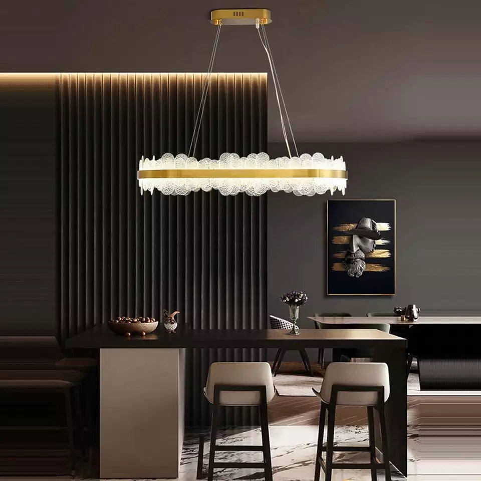 Darcey LED Glazen Kroonluchter 80 cm