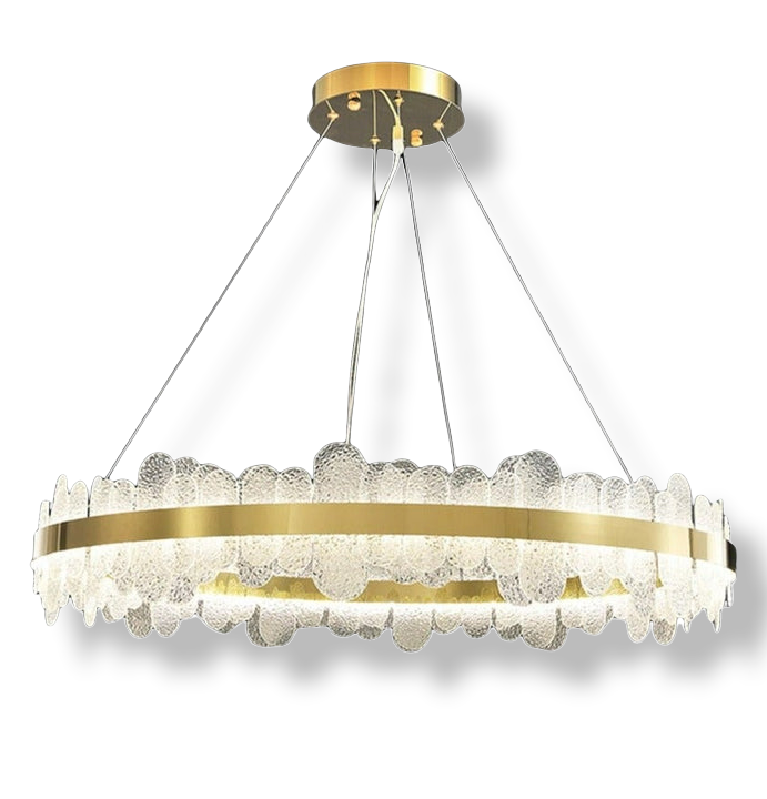 Darcey LED Glazen Kroonluchter 80 cm