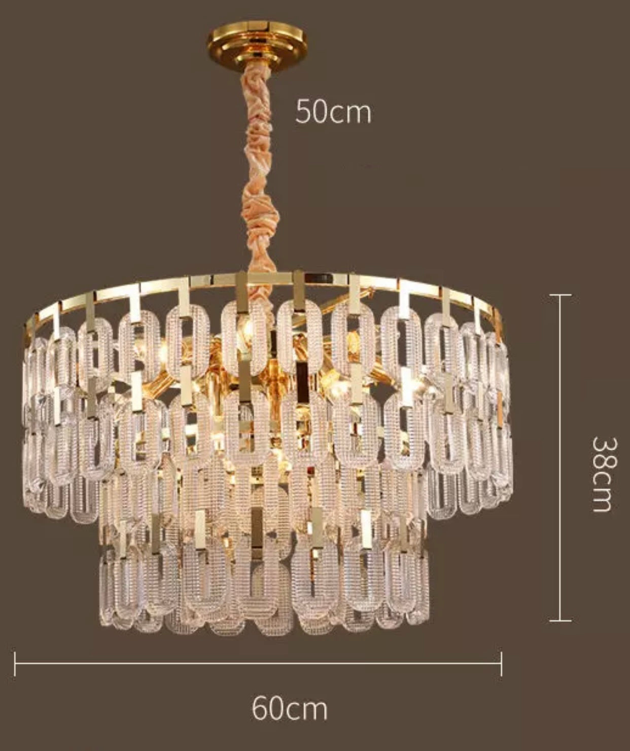 Decoratieve Ronde Kristallen kroonluchter