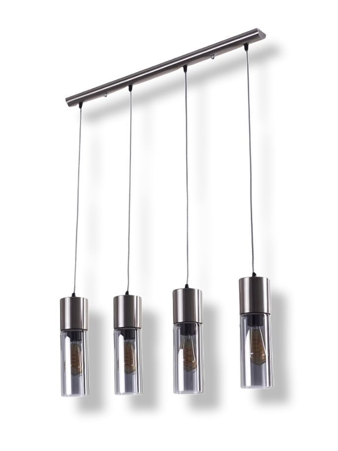 Deva Hanglamp Mat Nikkel 4-lichts