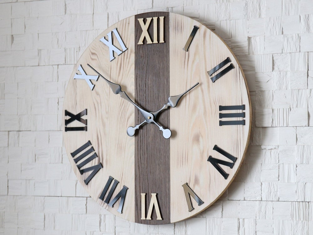 Rush Loft Houten Wandklok 50 cm