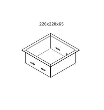 Mella PRO Wave Container Voor inzetbrander 22 CM - Bioethanolhaarden