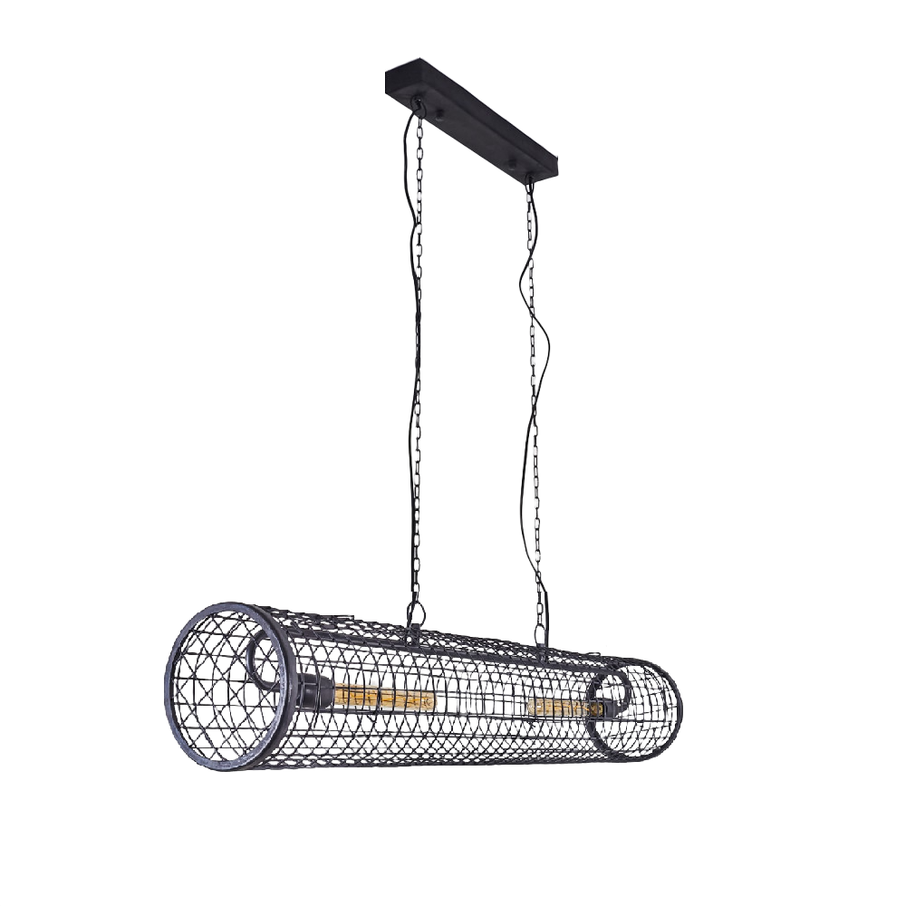 Hanglamp Petan Zwart 2-Lichtbronnen