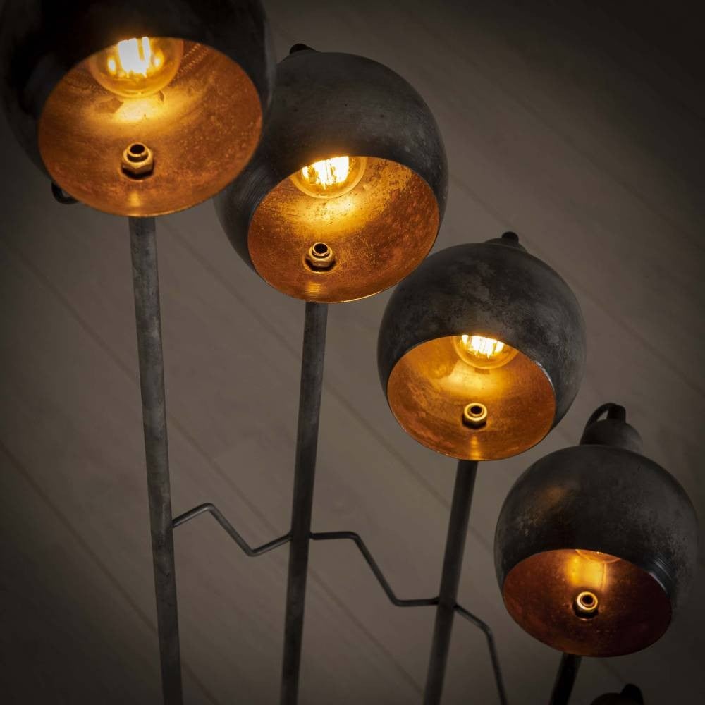 Vrawa Vloerlamp Antiek Zilver, 8 lichts