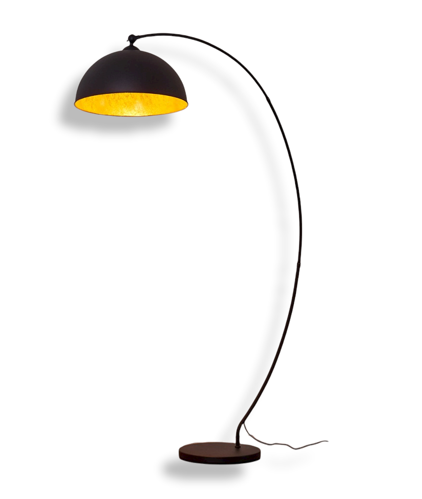 Manda booglamp zwart, 1-licht