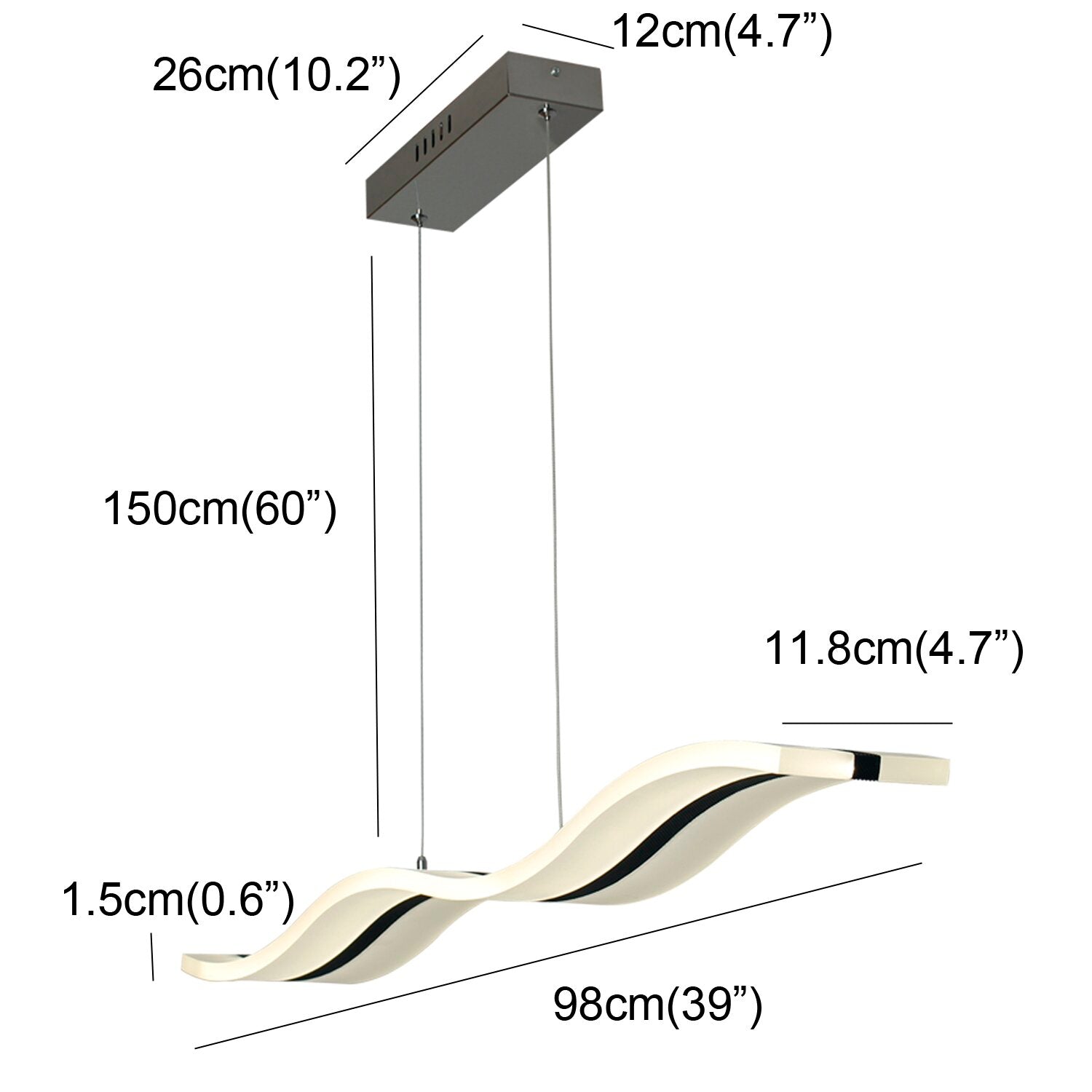 Mooda Moderne Hanglamp LED Met Afstandsbediening 2 Kleuren