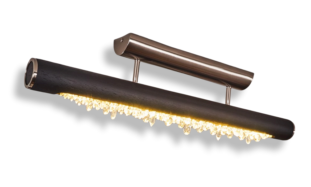 Reche Plafondlamp LED Mat Nikkel Zwart 1-licht