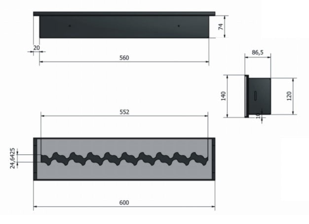 Shiba Pro Bio Hoek Inbouwhaard