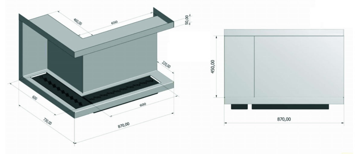 Shiba Pro Bio Hoek Inbouwhaard