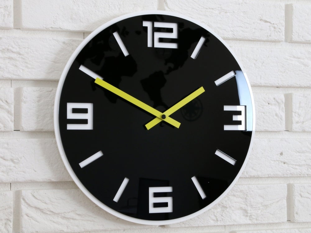 Dixo Decorative Zwarte Wandklok 30 cm