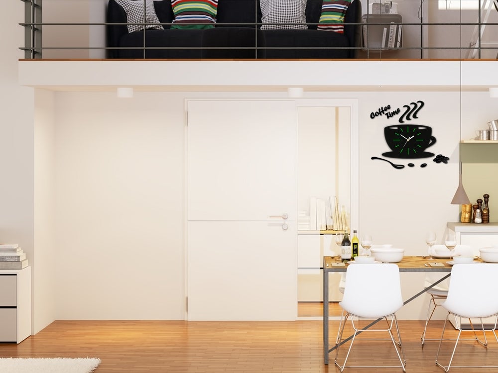 Satijnen Kop Groen Wandklok