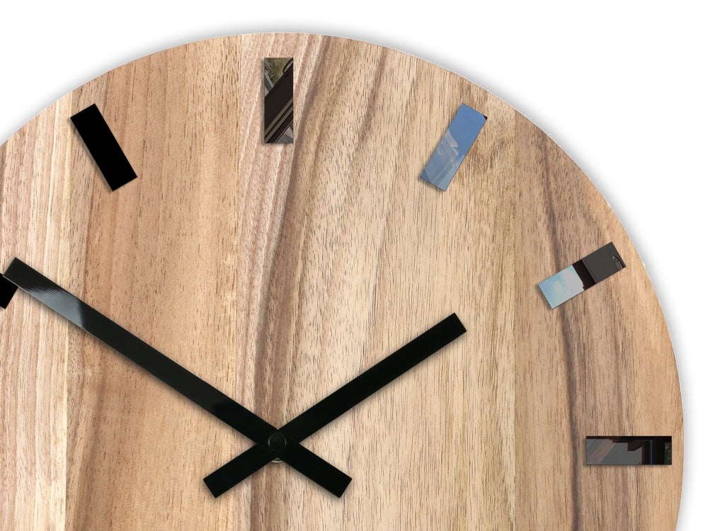 Walnoot Houten Wandklok 33,5 cm