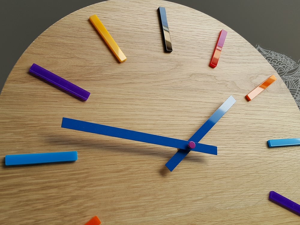 Suma Eiken Houten Wandklok 33,5 cm