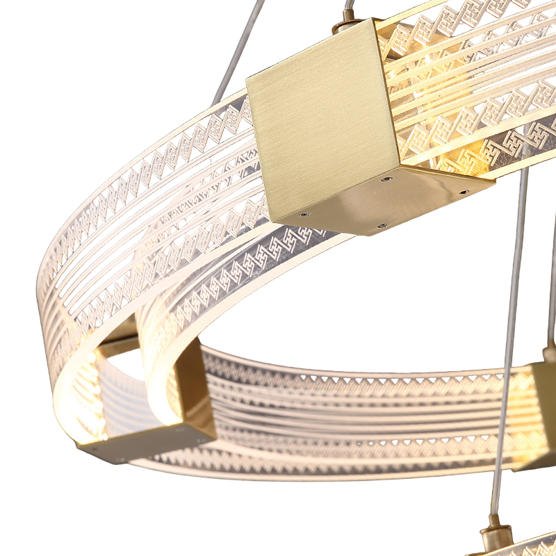 Parallel Ring LED-kroonluchter D50 - D80 CM