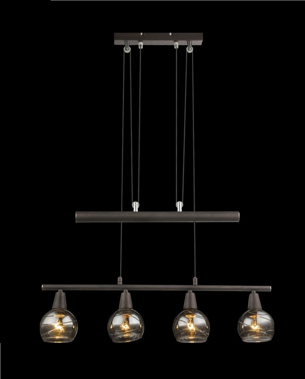 Iaesla Antiek Vintage Hanglamp LED 4 Lichtbronnen